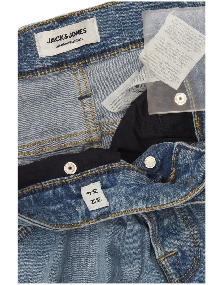 Blugi slim pentru bărbați Jack & Jones W32 L29 Bumbac albastru