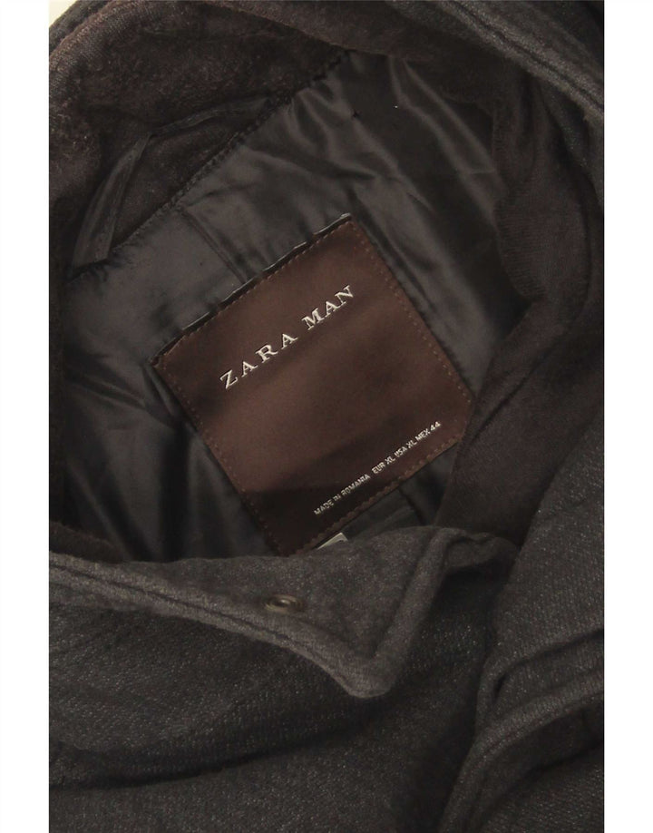 Pardesiu pentru bărbați Zara UK 42 XL poliester gri