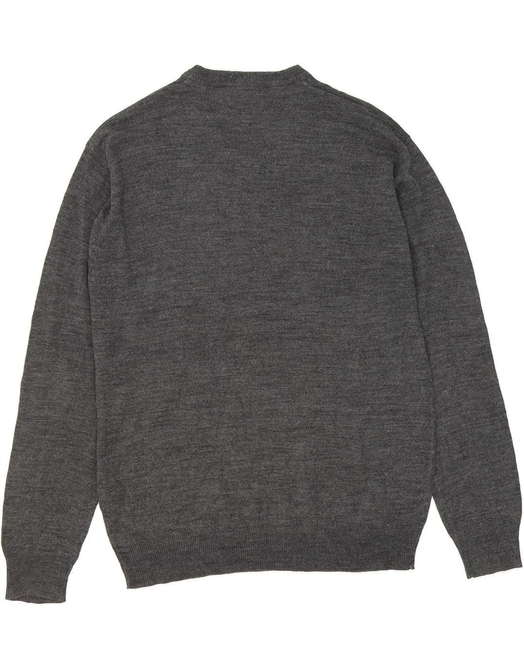 PIERRE CARDIN Mens V-Neck Jumper Sweater Medium Grey Acrylic Vintage Pierre Cardin and Second-Hand Pierre Cardin from Messina Hembry 