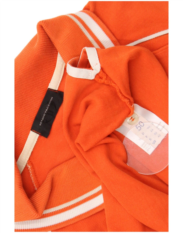 Tricou polo Sergio Tacchini pentru bărbați EU 50 portocaliu mediu bumbac color bloc