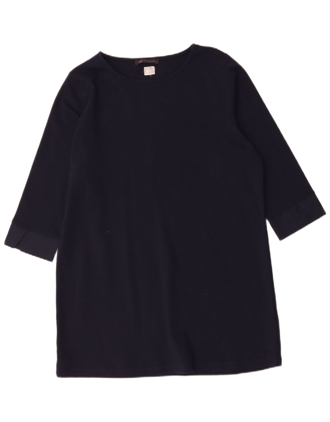 Rochie de bază cu mâneci 3/4 pentru femei Marks & Spencer UK 16 mare, bleumarin, clasică