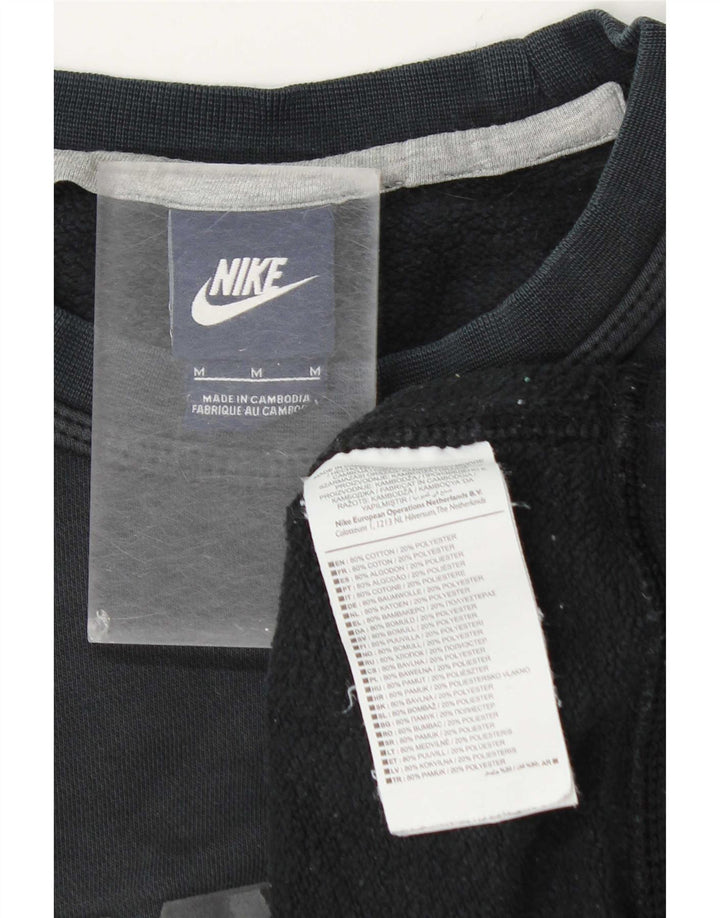 Hanorac grafic pentru bărbați Nike Pulover, bumbac, gri mediu