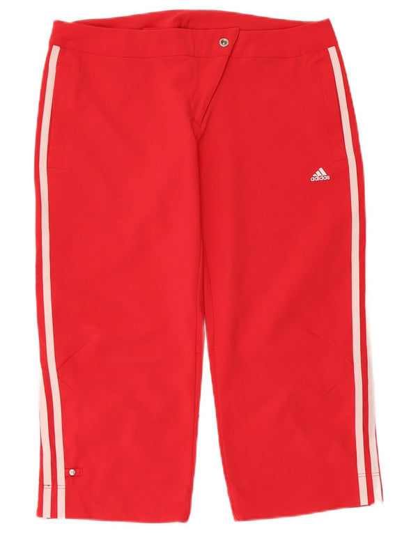 Bermudă ADIDAS Climalite pentru femei UK 10 Small W30 Poliester roșu