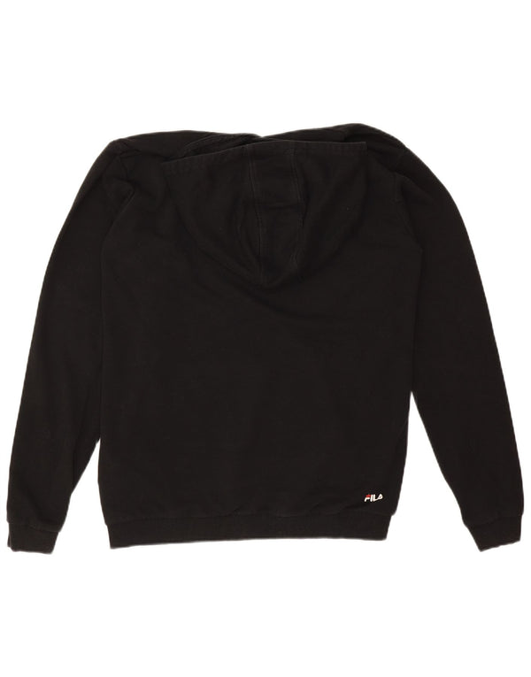 Pulover Fila Băieți Graphic Pulover 15-16 Ani Bumbac Negru