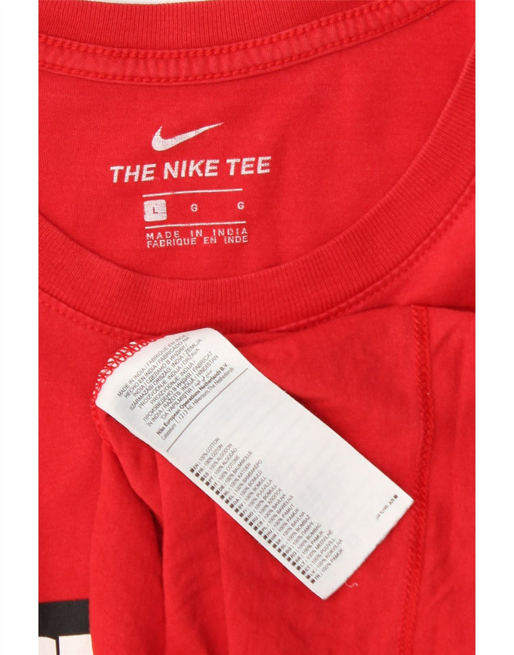 Tricou grafic Nike pentru bărbați Top mare bumbac roșu