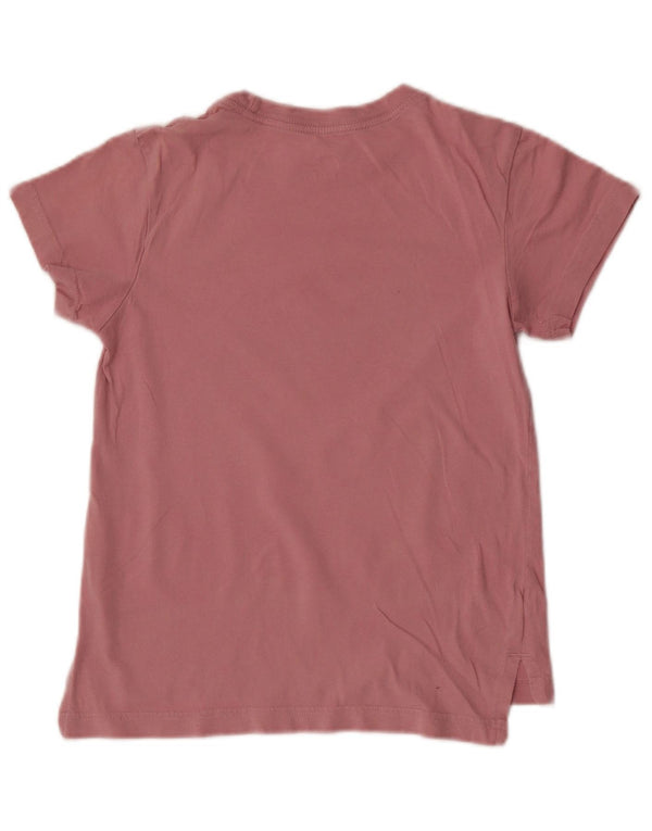Tricou grafic Nike pentru fete Top 10-11 ani bumbac roz mediu