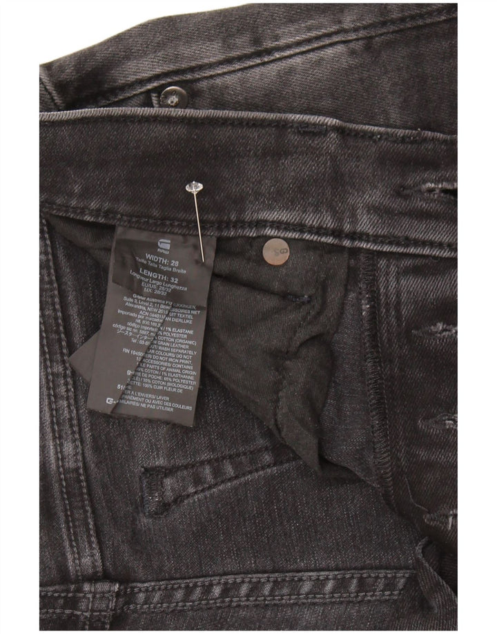 Blugi G-Star 3301 Slim pentru femei W28 L32 bumbac negru