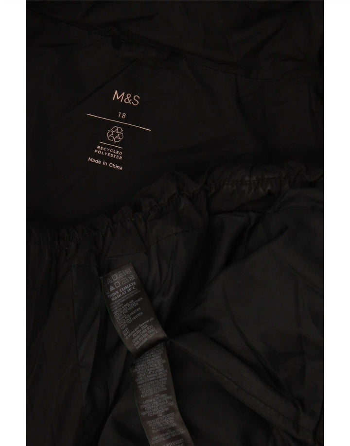 Jachetă căptușită pentru femei Marks & Spencer UK 18 XL Poliester negru