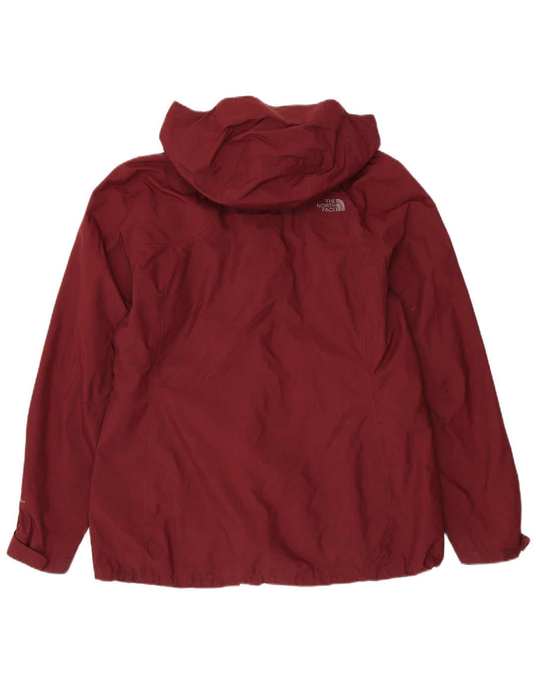 THE NORTH FACE Jachetă de ploaie oversized cu glugă pentru femei UK 18 XL Maroon Nylon