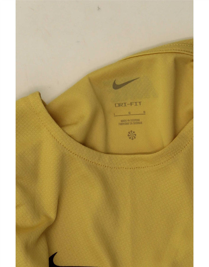 Tricou pentru bărbați Nike Dri Fit Top mare galben