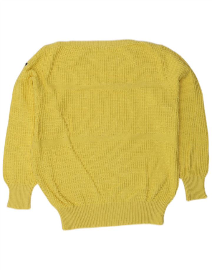Pulover pentru damă Ouragan cu gât de barcă UK 14 Large Yellow