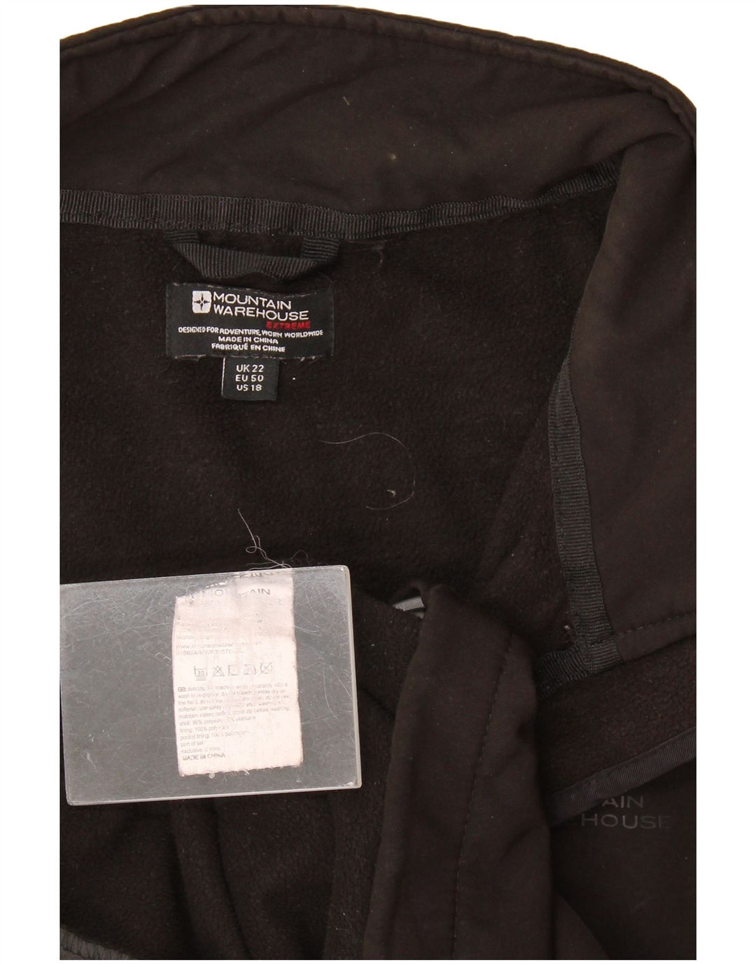 Jachetă de trening pentru femei Mountain Warehouse Liner Top Jacket UK 22 3XL Negru
