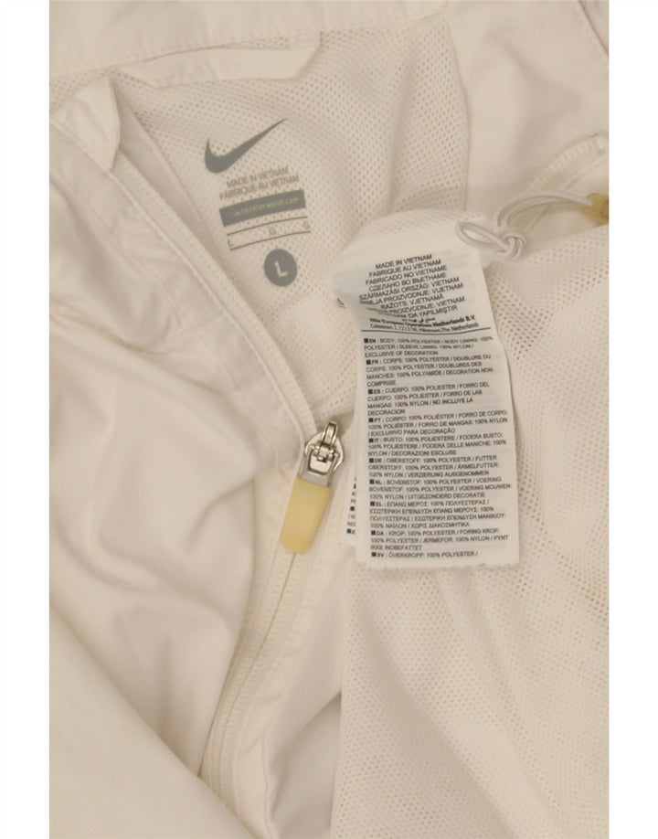Jachetă de trening pentru bărbați Nike, mare, alb, din poliester