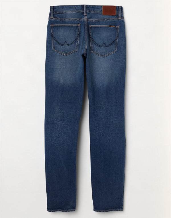 Blugi largi învechiți Copperfill Superdry pentru bărbați L32 L32, bumbac albastru