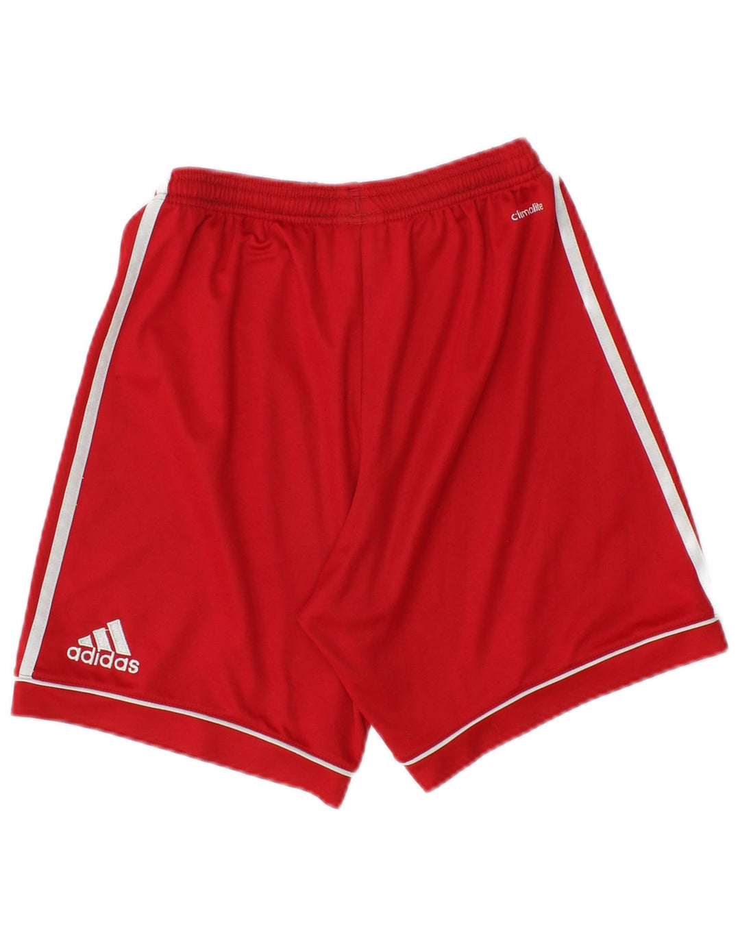 Pantaloni scurți sport adidas Climalite pentru băieți 13-14 ani poliester roșu