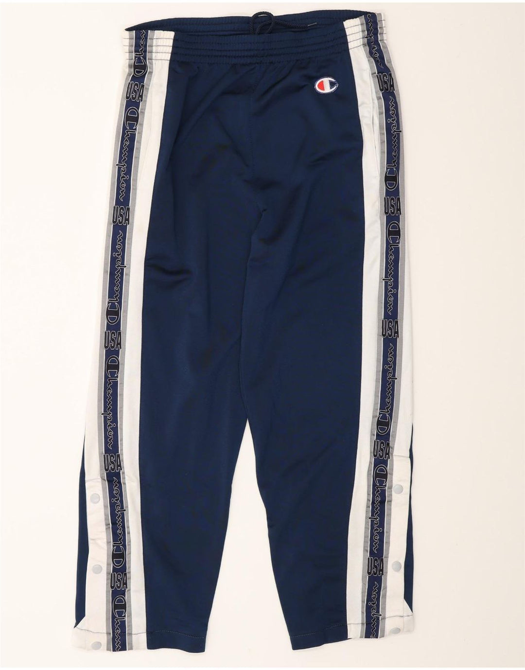 Pantaloni de trening grafic pentru bărbați Champion, mici, albastru-marin