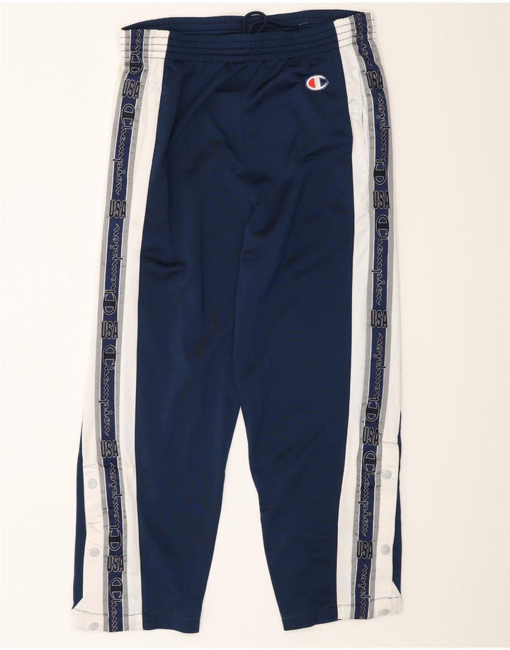 Pantaloni de trening grafic pentru bărbați Champion, mici, albastru-marin