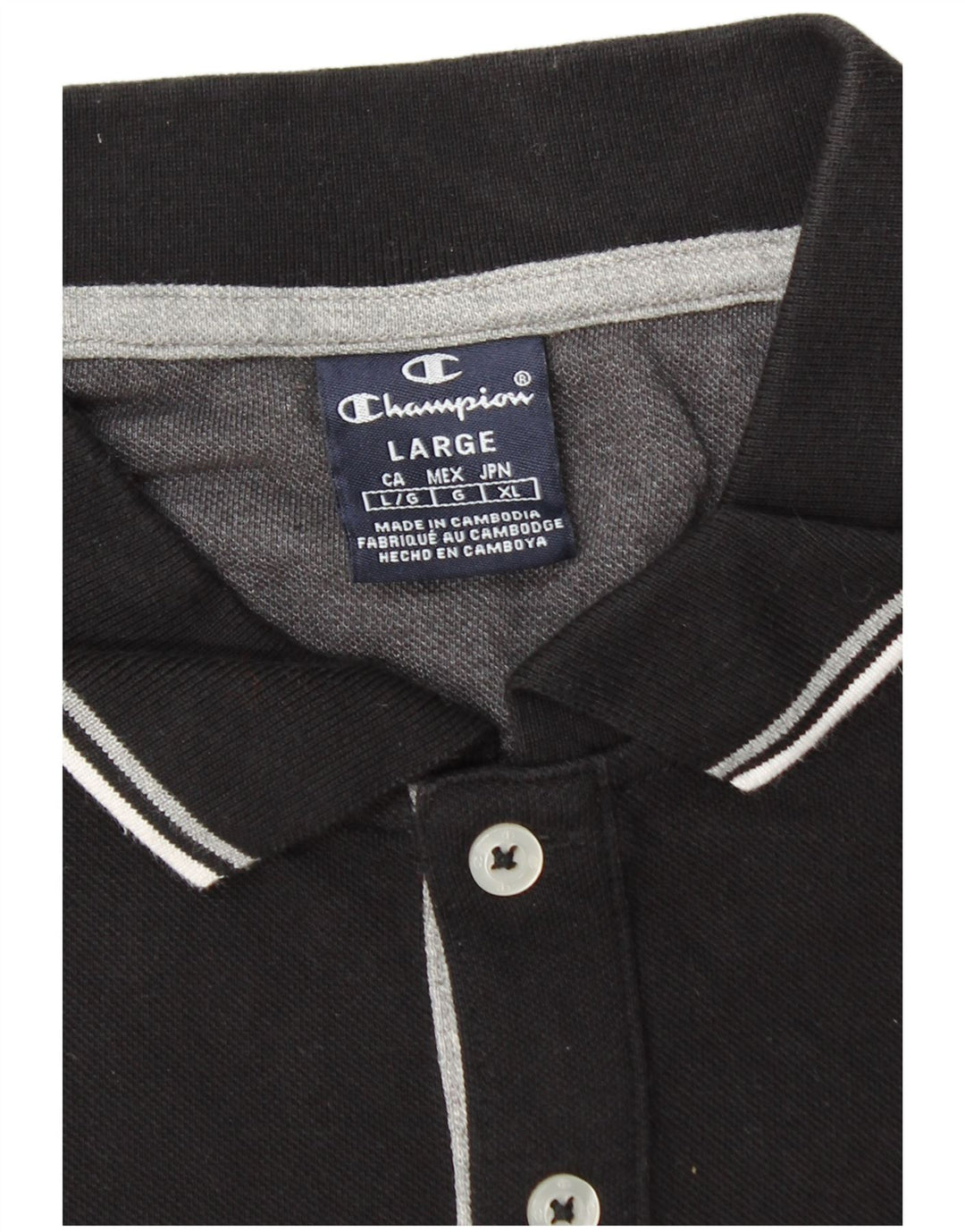 Tricou polo pentru bărbați Champion, mare, negru