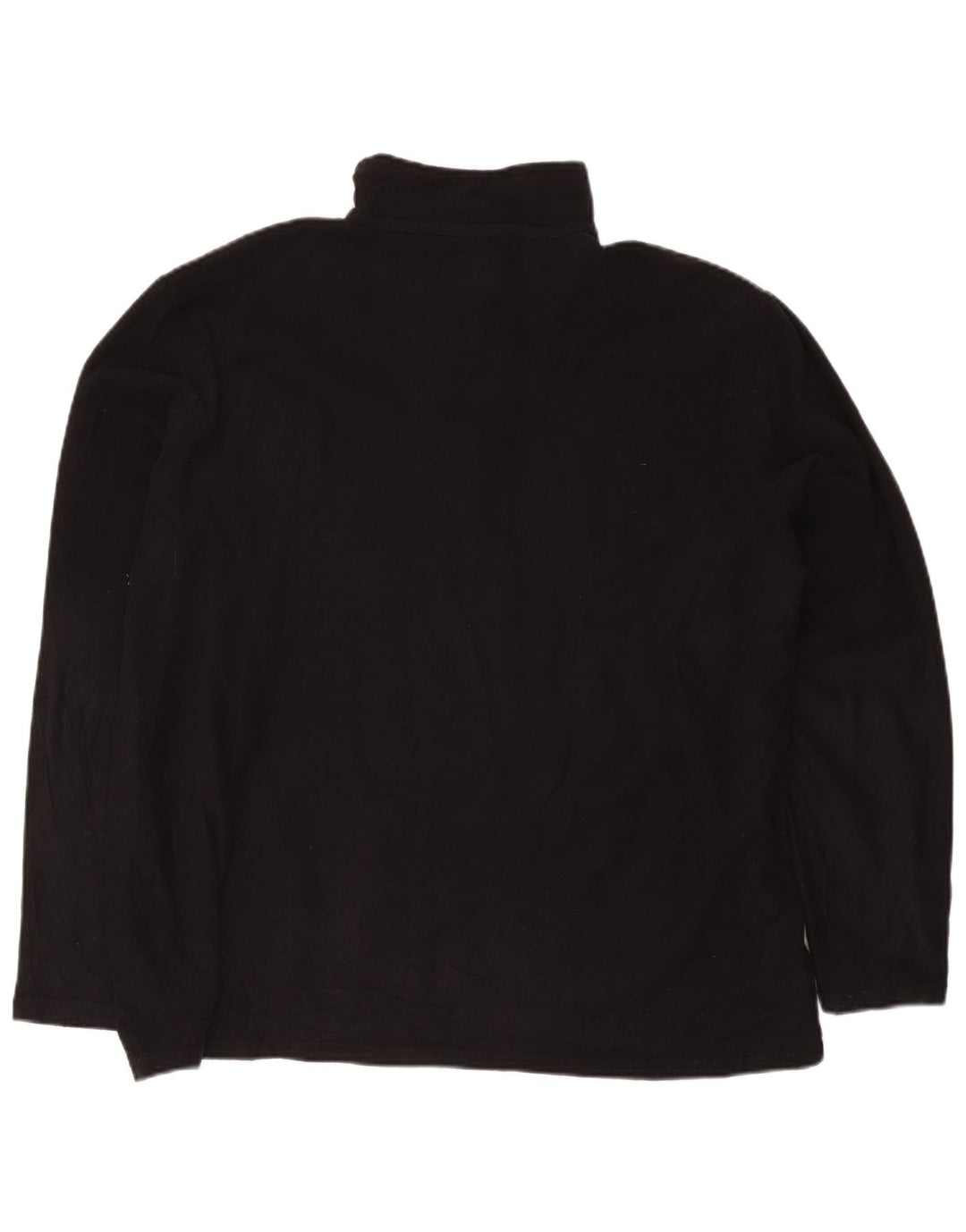 Jumper pentru bărbați Mountain Warehouse, din lână, cu fermoar și gât, poliester negru 2XL