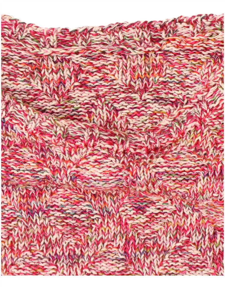 Pulover VINTAGE pentru damă cu gât de barcă, UK 18 XL, roz pete