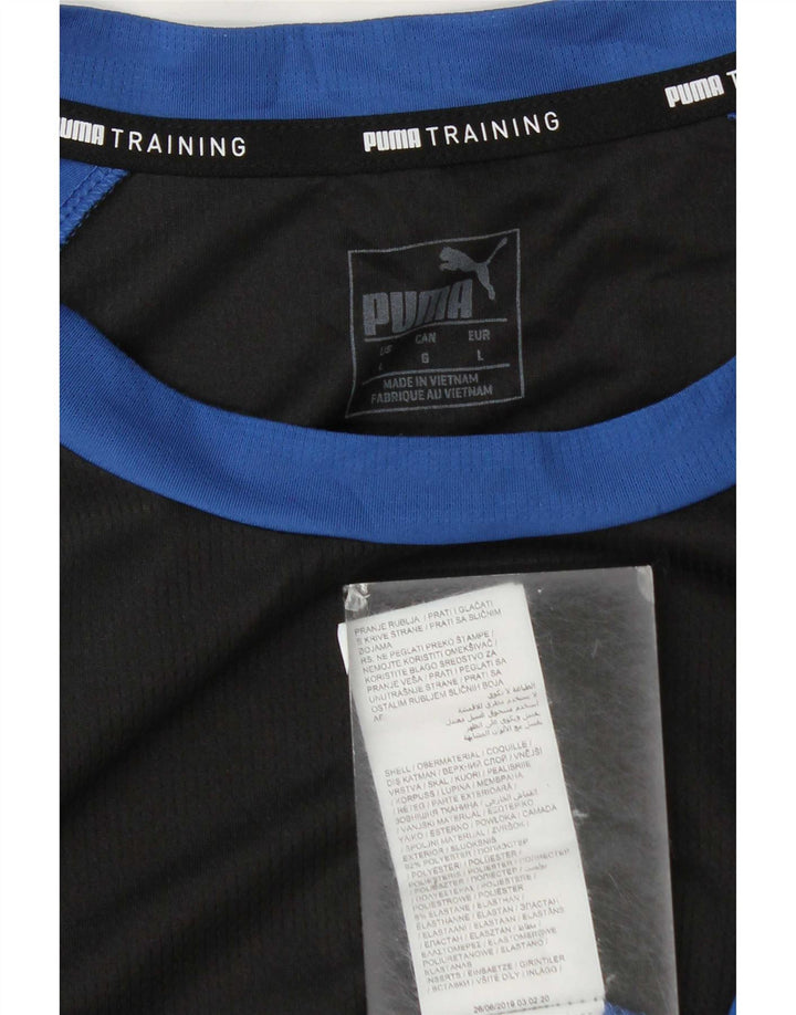 Tricou pentru bărbați Puma Top mare, albastru, poliester color bloc