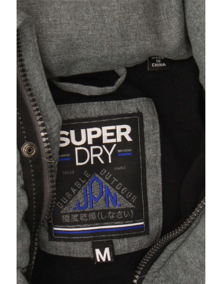 Jachetă căptușită cu glugă pentru bărbați Superdry UIK 38 Poliester gri mediu