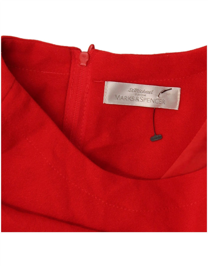 MARKS & SPENCER Rochie teacă pentru femei UK 14 Large Red