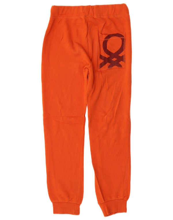 Pantaloni de trening grafic Benetton pentru băieți Pantaloni de jogging 11-12 ani 2XL portocaliu