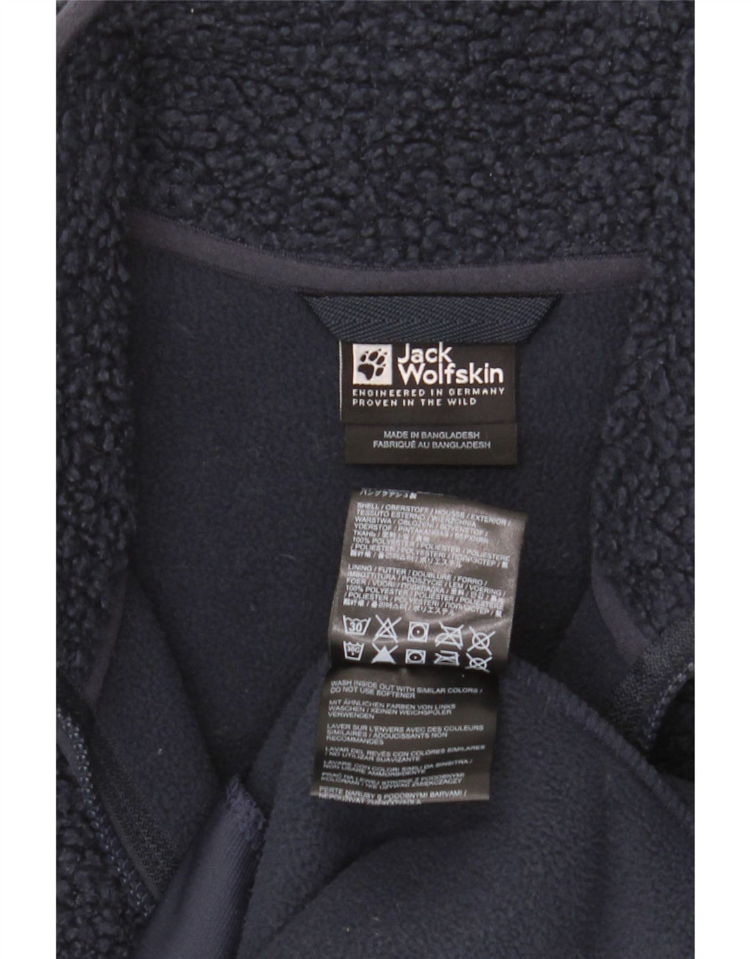 Jachetă fleece Jack Wolfskin pentru femei UK 18 XL bleumarin poliester