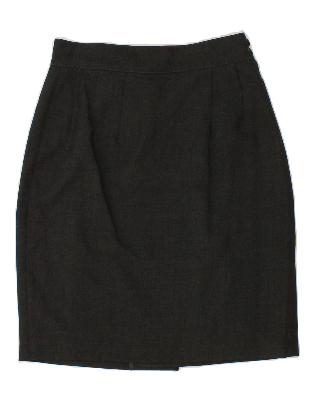 BENETTON Womens Pencil Skirt IT 44 Medium W28  Grey Wool Vintage Benetton and Second-Hand Benetton from Messina Hembry 