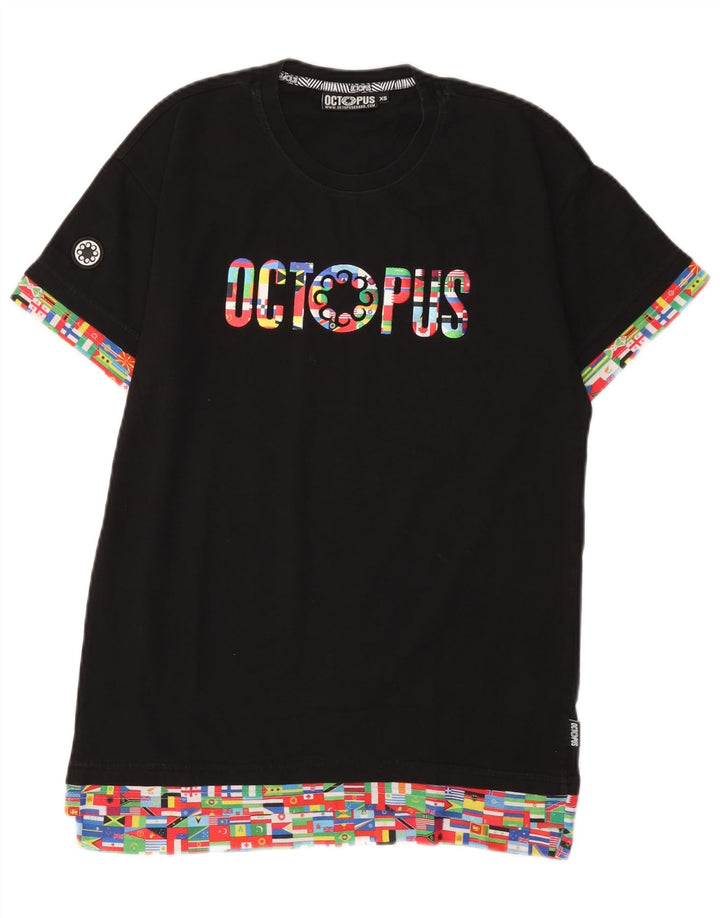 Tricou grafic pentru bărbați Octopus Top XS Negru Geometric