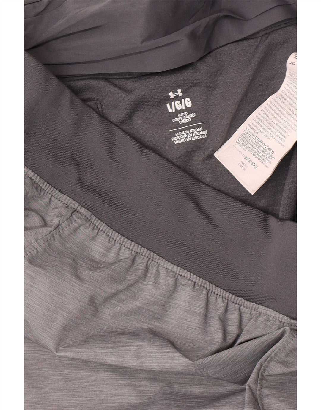 Pantaloni scurți sport Under Armour pentru bărbați, mari, gri, poliester color bloc
