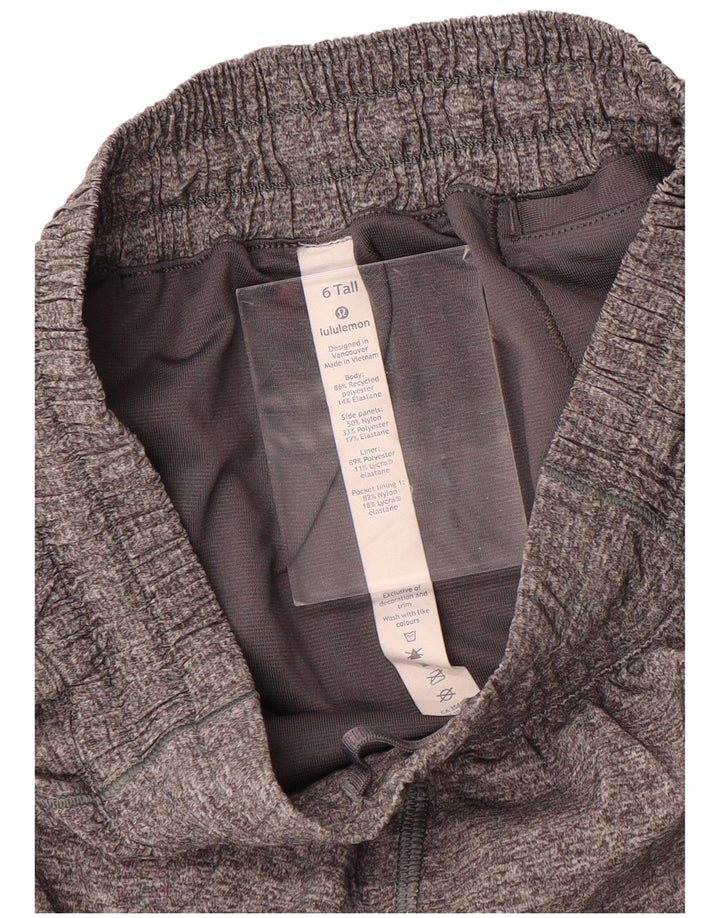 LULULEMON Pantaloni scurti sport pentru femei US 6 Medium Gri Poliester color bloc