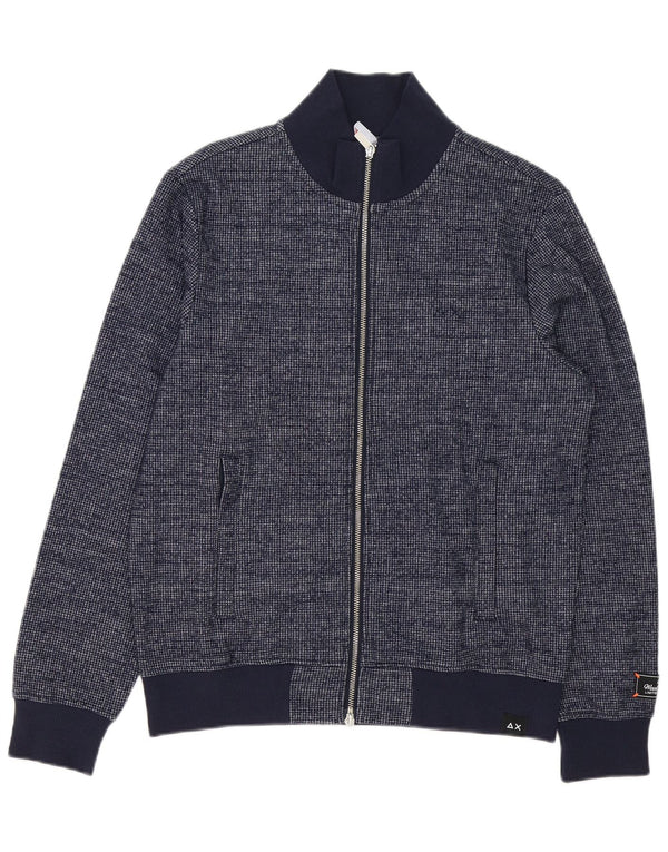 Pulover cardigan pentru bărbați Sun68 Poliester bleumarin mediu
