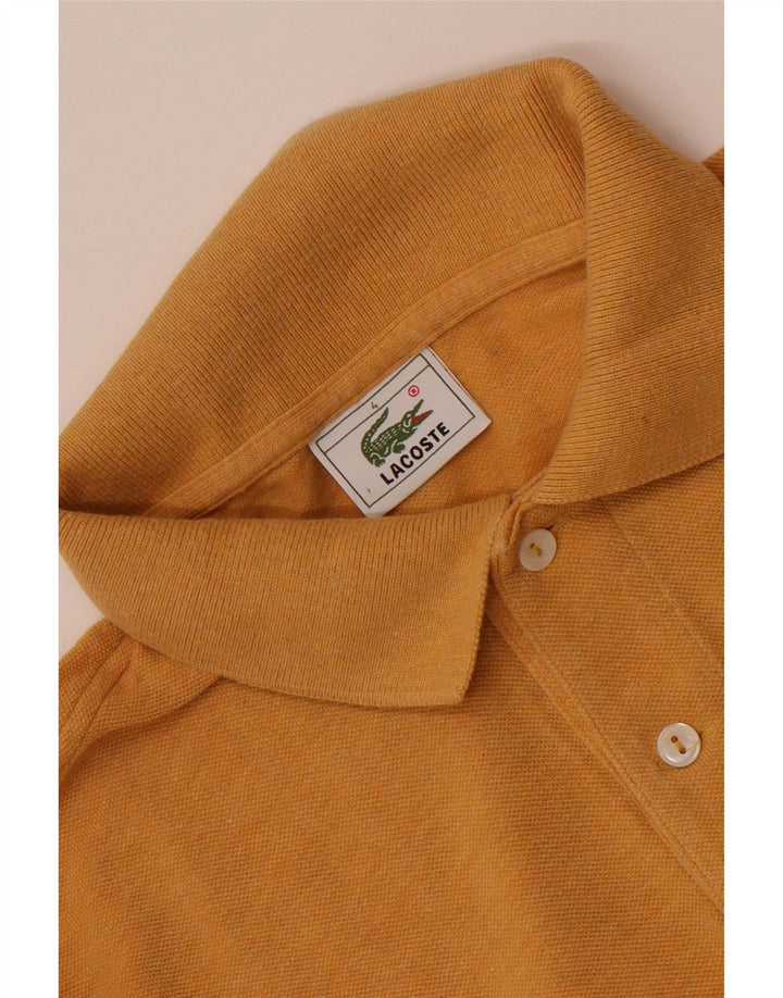 Tricou polo pentru bărbați cu mânecă lungă LACOSTE Mărimea 4 portocaliu mediu