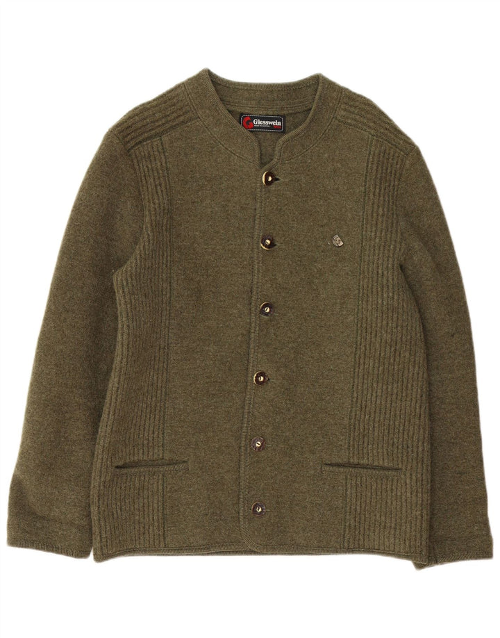 Pulover Cardigan Giesswein pentru bărbați EU 52 Lână mare kaki