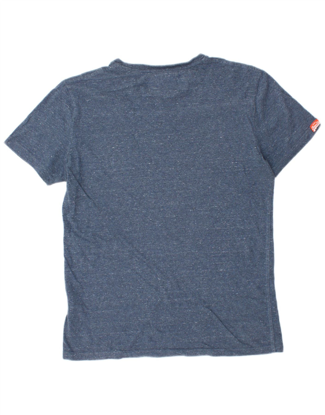 SUPERDRY Tricou Bărbați Top Mediu Bleumarin Bumbac Pete