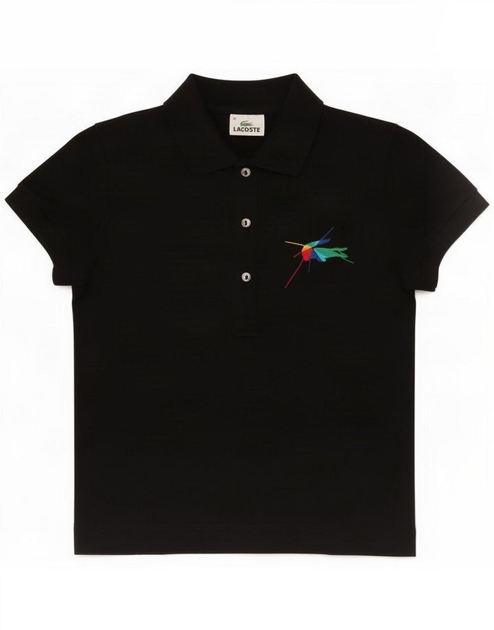 Treu polo Lacoste pentru femei Mărimea 38 Bumbac mediu negru