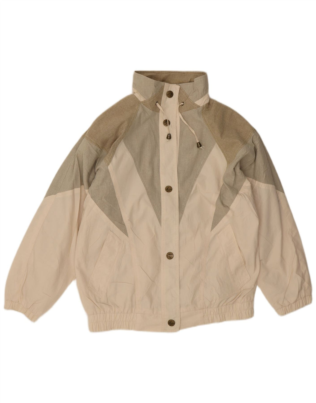 Jachetă Windbreaker oversized pentru femei Izzi UK 10 Small Beige Colorblock