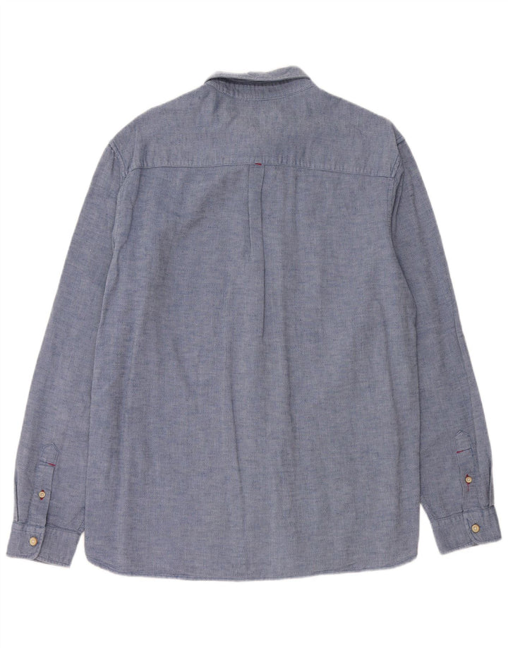 WHITE STUFF Cămașă clasică pentru bărbați, bumbac albastru mediu