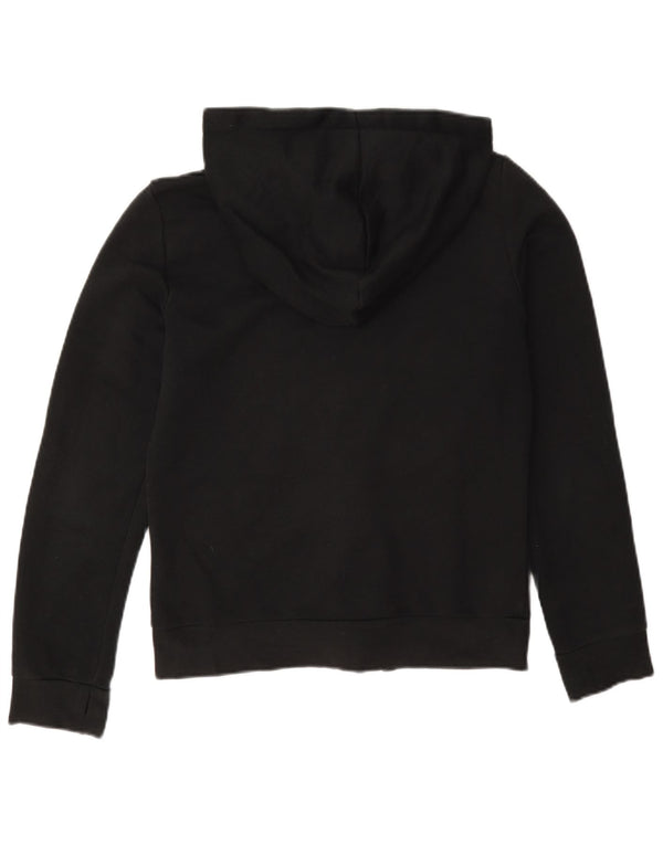 Pulover Adidas pentru femei Graphic Zip Hoodie UK 10 Bumbac negru mic