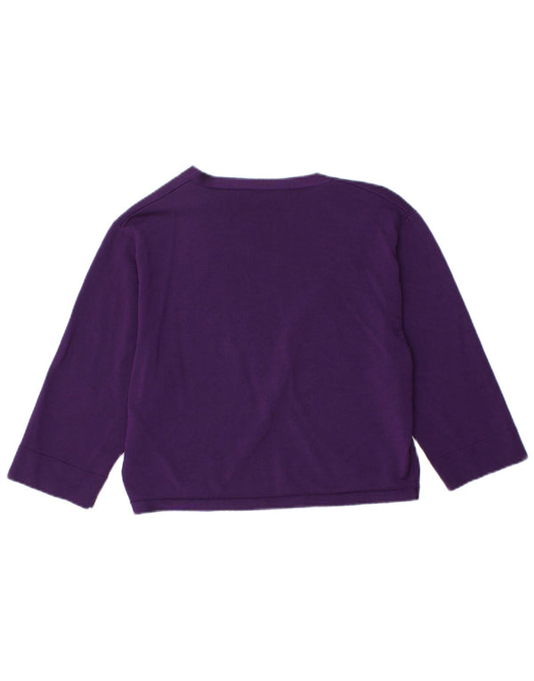 PHASE EIGHT Pulover cardigan Bolero pentru femei UK 16 Viscoză mare violet