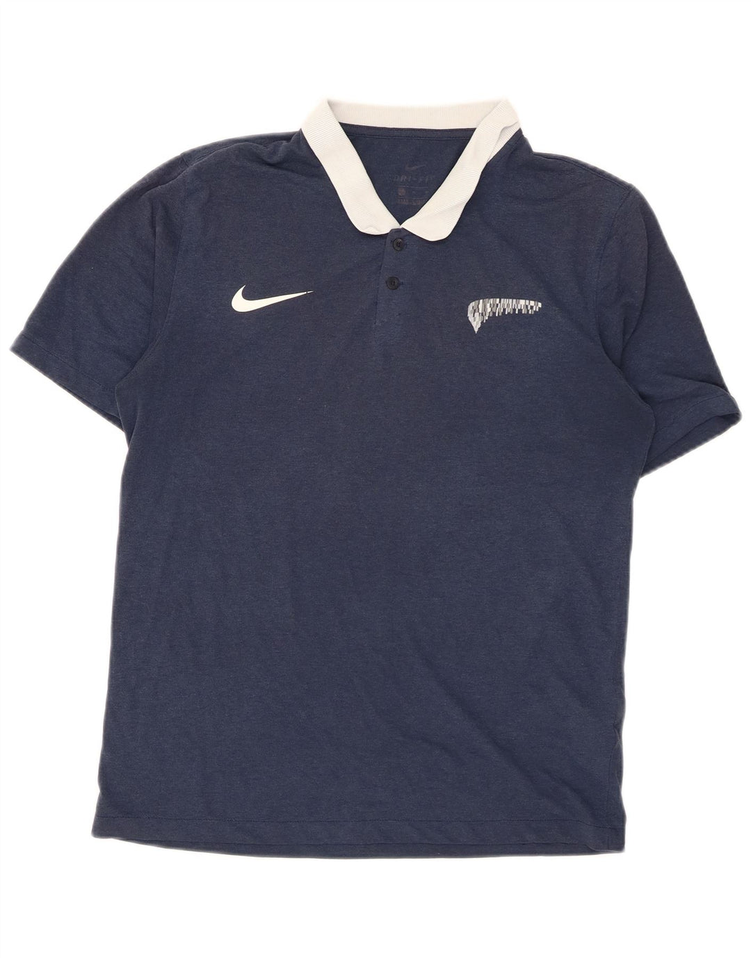 Tricou polo Nike Dri Fit Rugby pentru bărbați, poliester mediu bleumarin