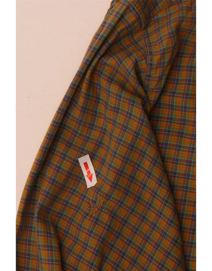 Cămașă de flanel pentru bărbați Goose & Gander IT 46, maro mare, carouri