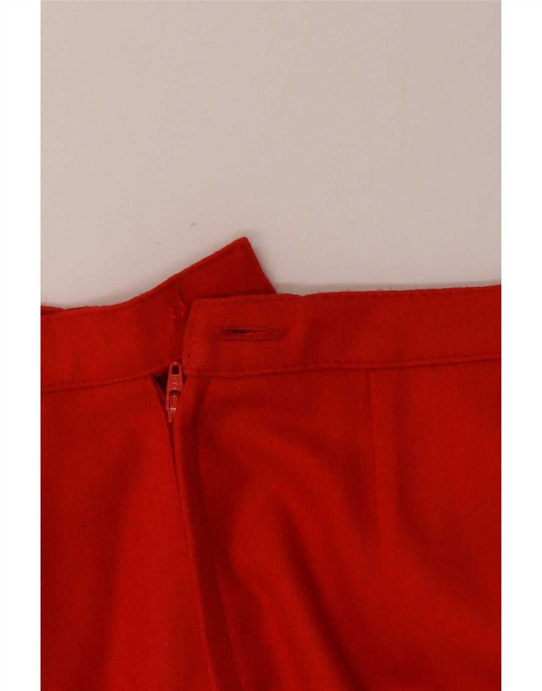 Fusta A-Line pentru Femei Vintage IT 42 Medium W26 Lână Roșie