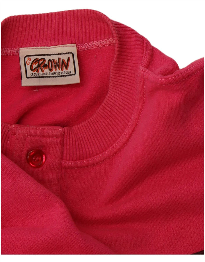 Hanorac pentru bărbați CROWN Jumper Bumbac Roz Mediu