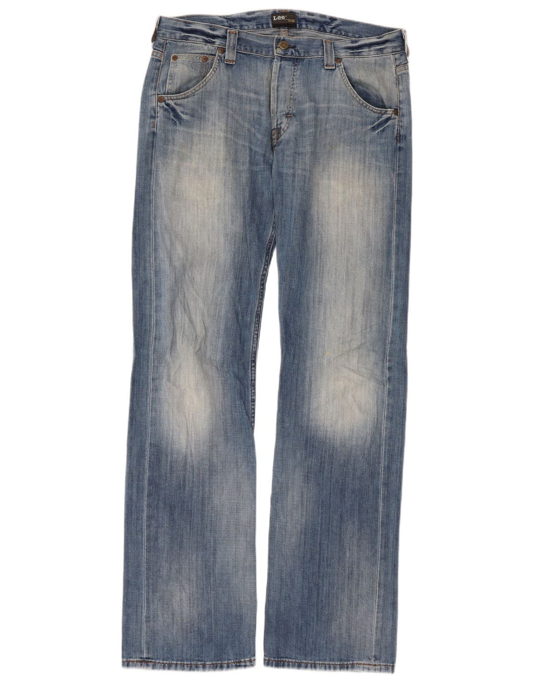 Blugi pentru bărbați Lee Flint Bootcut W34 L34 Bumbac albastru