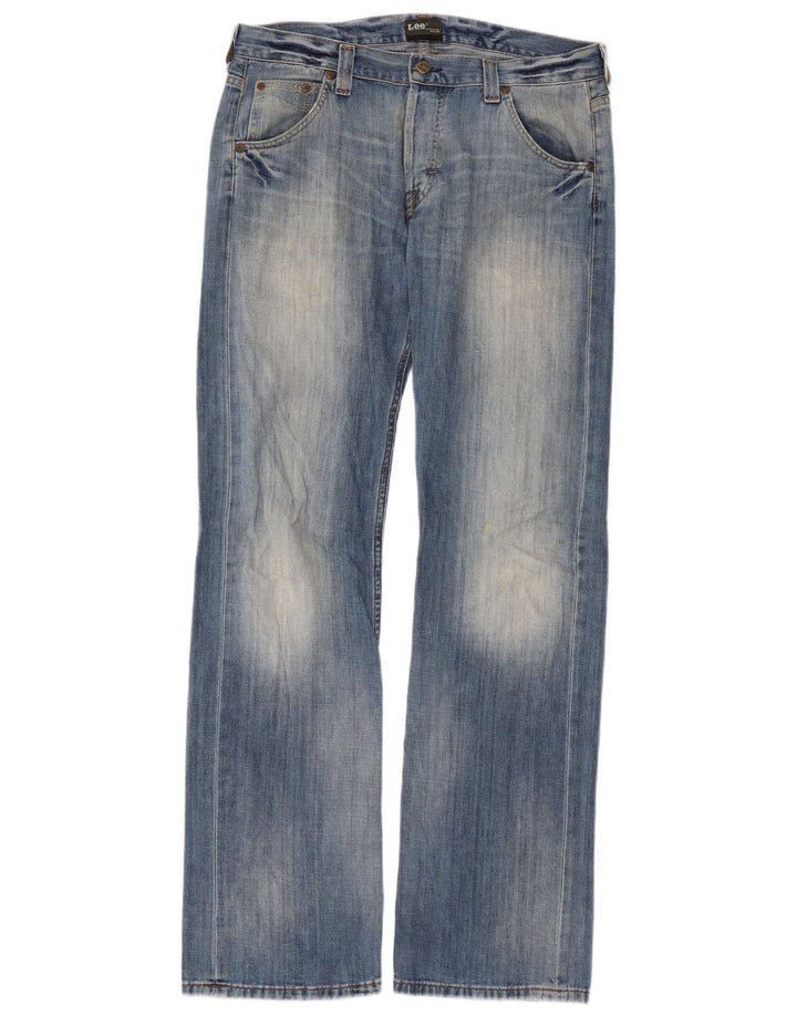 Blugi pentru bărbați Lee Flint Bootcut W34 L34 Bumbac albastru