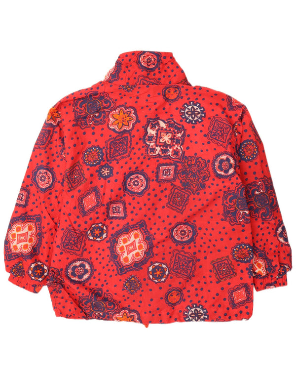 Jachetă Anorak supradimensionată pentru femei Etirel UK 14 Medium Red Floral Poliester