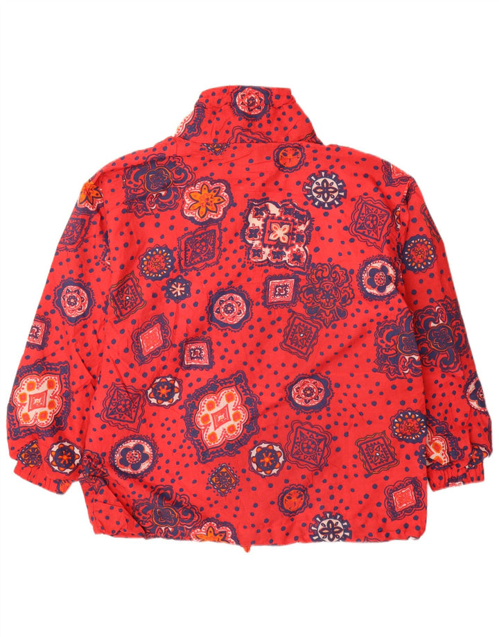 Jachetă Anorak supradimensionată pentru femei Etirel UK 14 Medium Red Floral Poliester